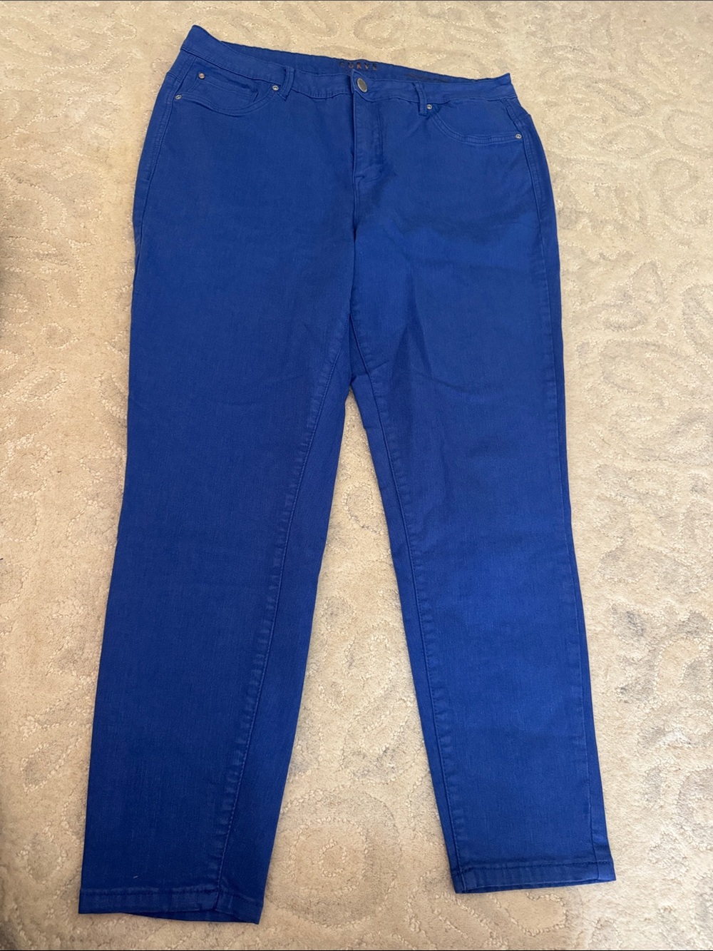Women's Straight-Leg Pants in Cobalt Blue